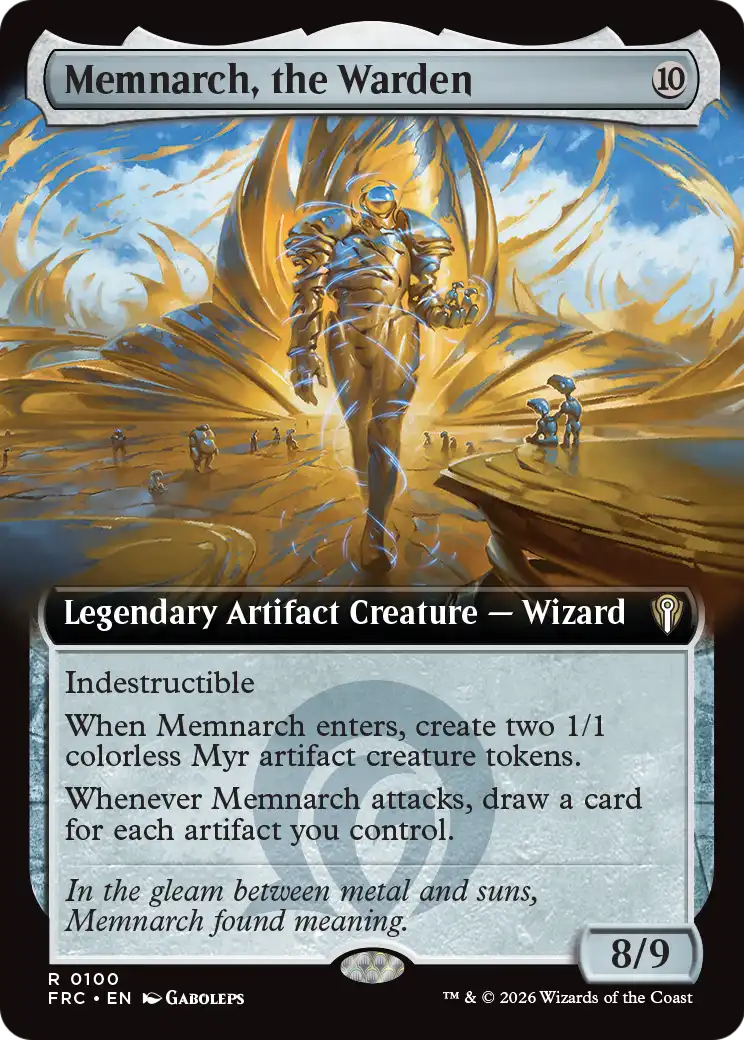 Memnarch, the Warden (Extended Art) [Reality Fracture Commander] | Exor Games New Glasgow