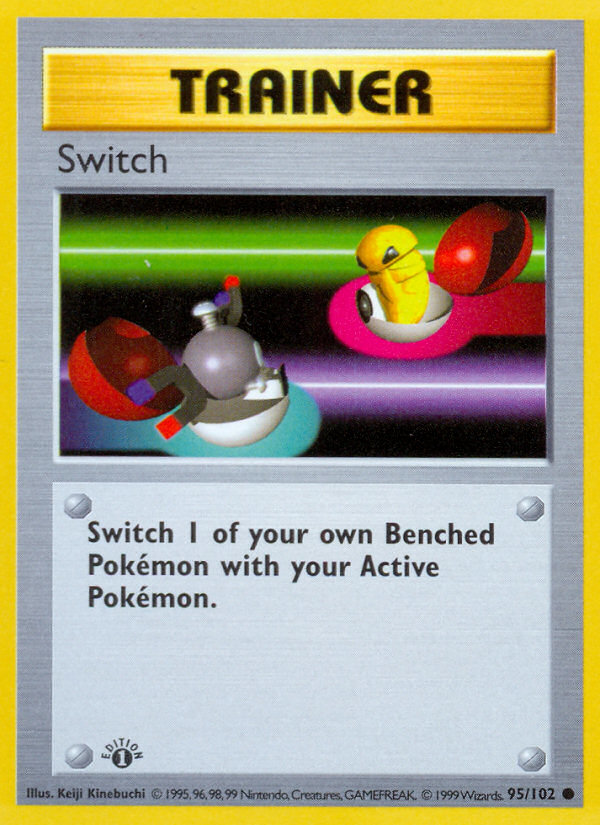 Switch (95/102) (Shadowless) [Base Set 1st Edition] | Exor Games New Glasgow