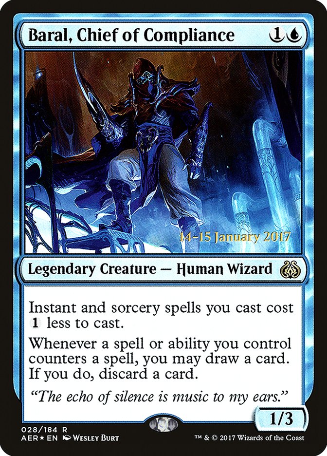 Baral, Chief of Compliance [Aether Revolt Prerelease Promos] | Exor Games New Glasgow