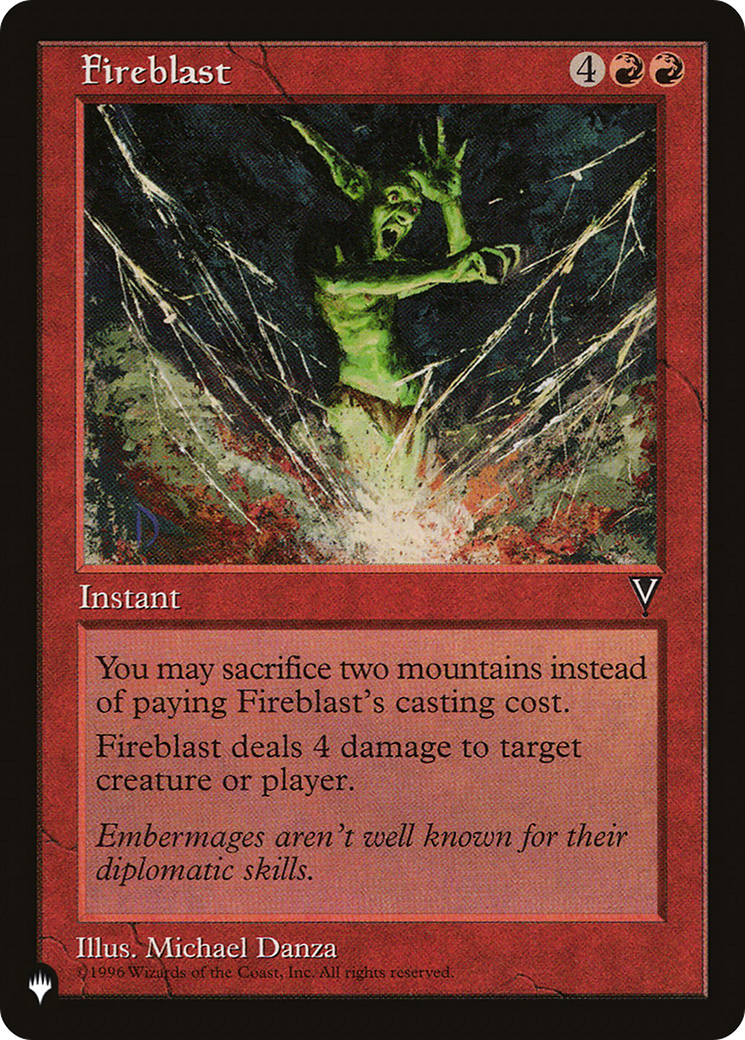 Fireblast [The List Reprints] | Exor Games New Glasgow