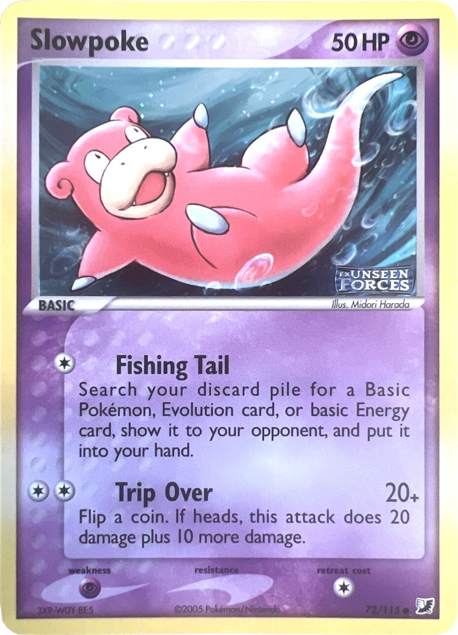 Slowpoke (72/115) (Stamped) [EX: Unseen Forces] | Exor Games New Glasgow