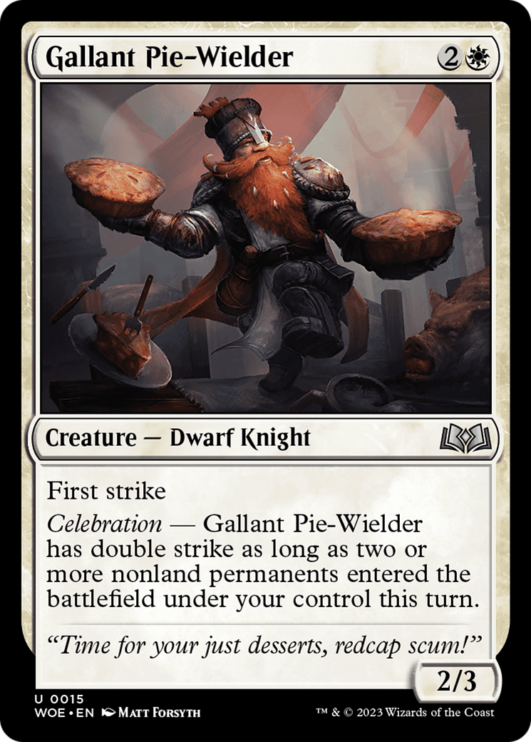 Gallant Pie-Wielder [Wilds of Eldraine] | Exor Games New Glasgow