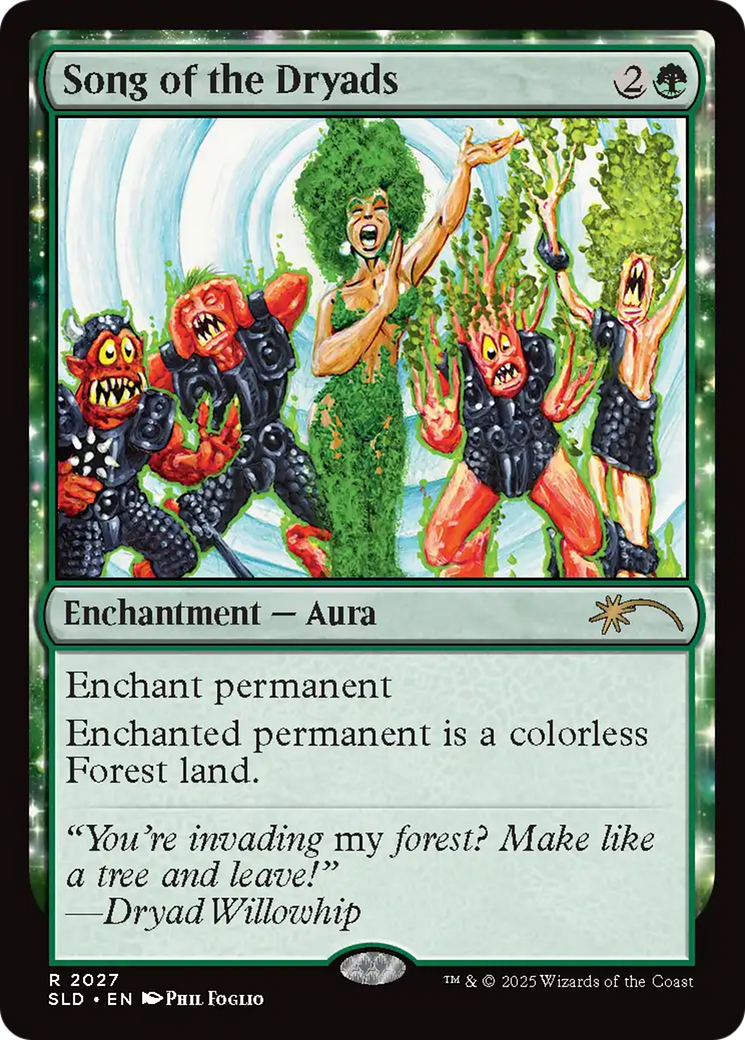 Song of the Dryads (2027) (Rainbow Foil) [Secret Lair Drop Series] | Exor Games New Glasgow