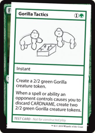 Gorilla Tactics (2021 Edition) [Mystery Booster Playtest Cards] | Exor Games New Glasgow