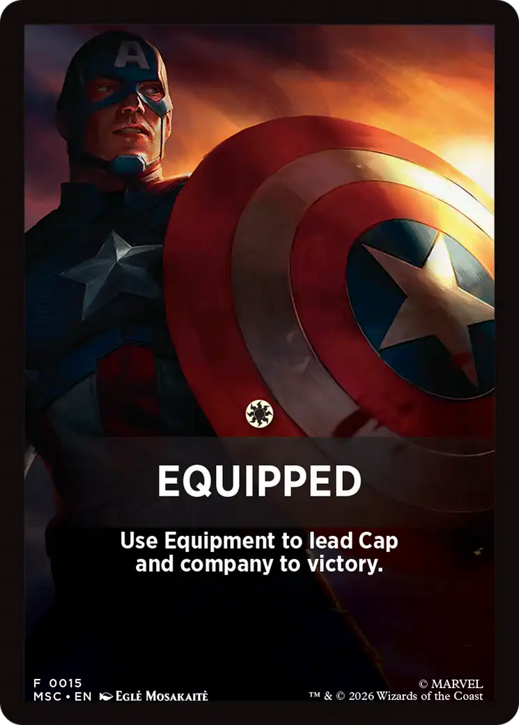 Equipped Theme Card [Marvel Super Heroes Commander] | Exor Games New Glasgow