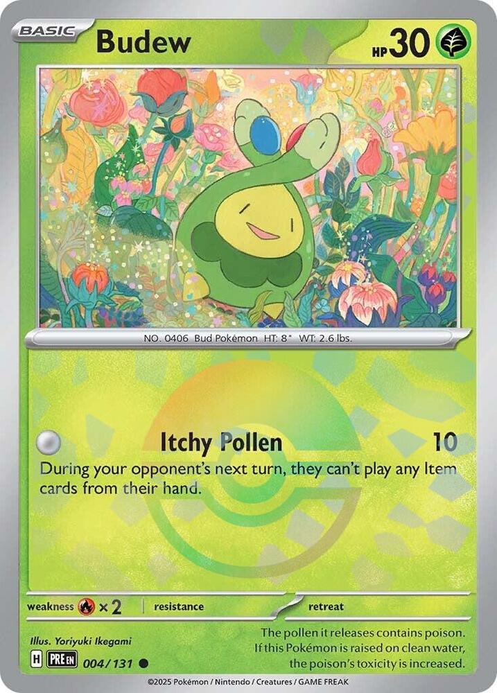 Budew (004/131) (Poke Ball Pattern) [Scarlet & Violet: Prismatic Evolutions] | Exor Games New Glasgow
