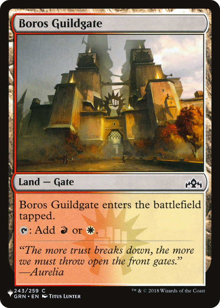 Boros Guildgate [The List] | Exor Games New Glasgow