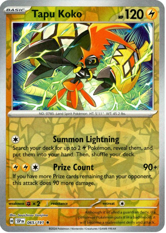 Tapu Koko (065/191) [Scarlet & Violet: Surging Sparks] | Exor Games New Glasgow