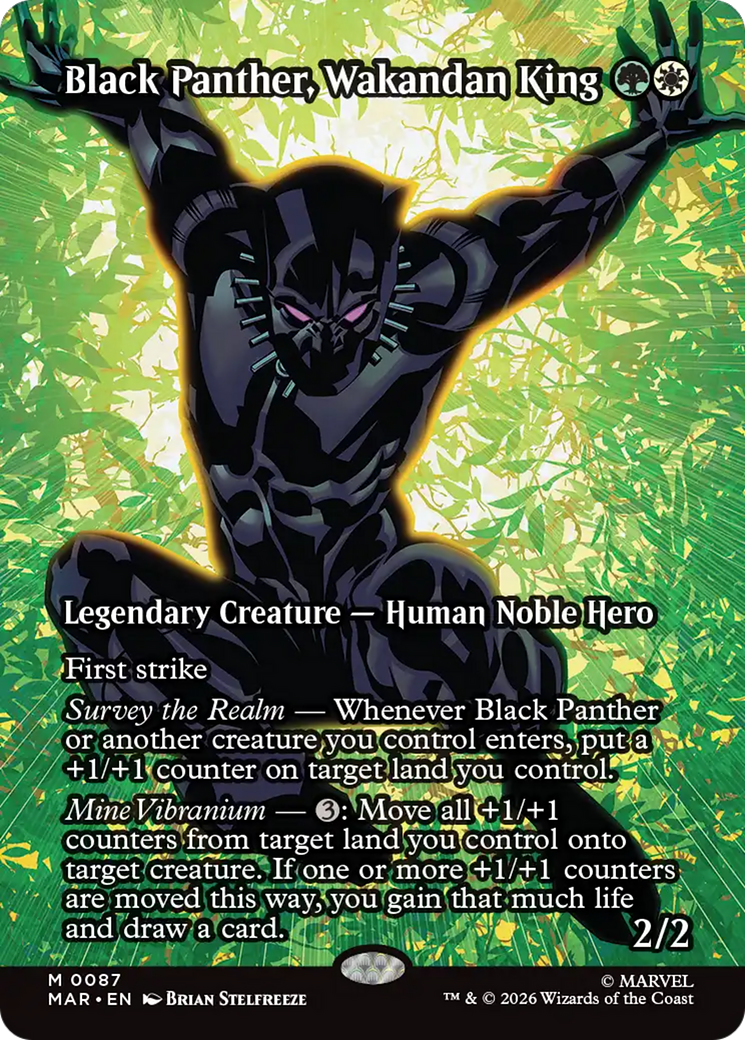 Black Panther, Wakandan King (Borderless) [Marvel Universe: Eternal-Legal] | Exor Games New Glasgow