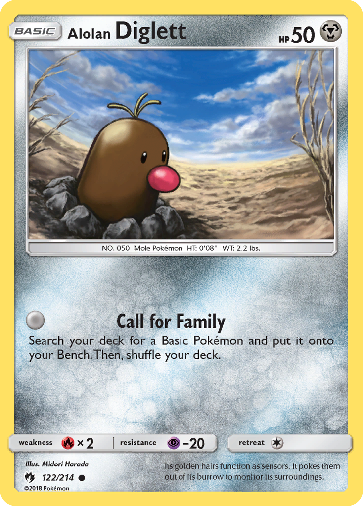 Alolan Diglett (122/214) [Sun & Moon: Lost Thunder] | Exor Games New Glasgow