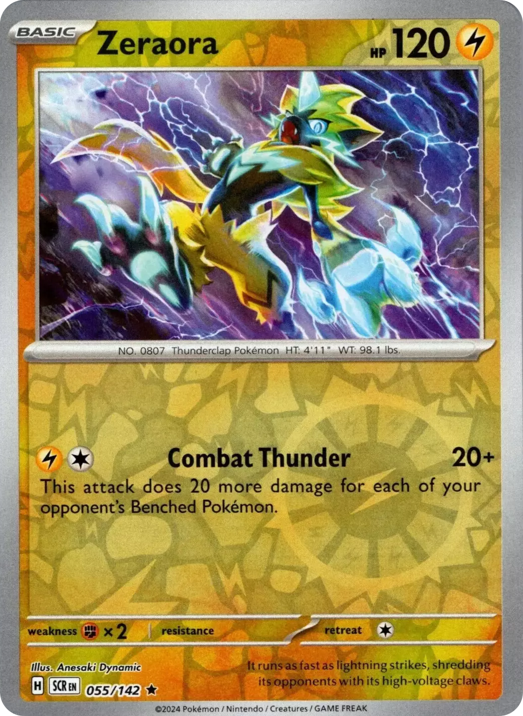 Zeraora (055/142) [Scarlet & Violet: Stellar Crown] | Exor Games New Glasgow