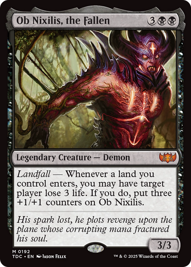 Ob Nixilis, the Fallen [Tarkir: Dragonstorm Commander] | Exor Games New Glasgow
