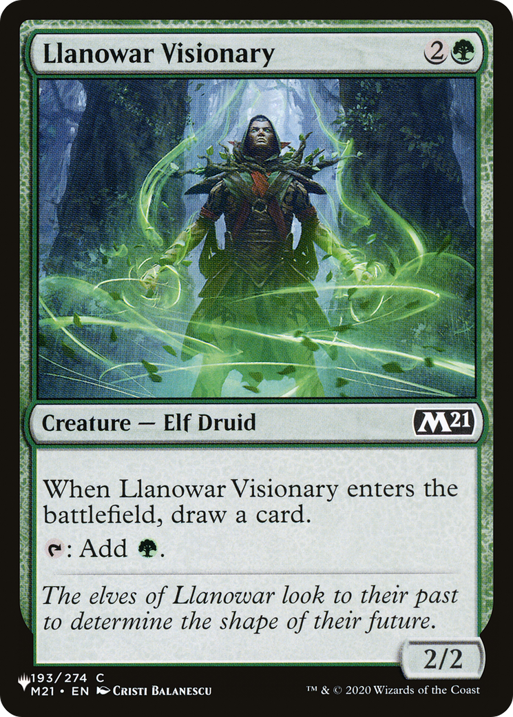 Llanowar Visionary [The List Reprints] | Exor Games New Glasgow