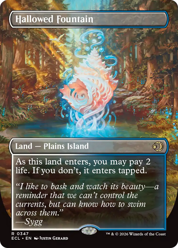 Hallowed Fountain (Borderless) [Lorwyn Eclipsed] | Exor Games New Glasgow