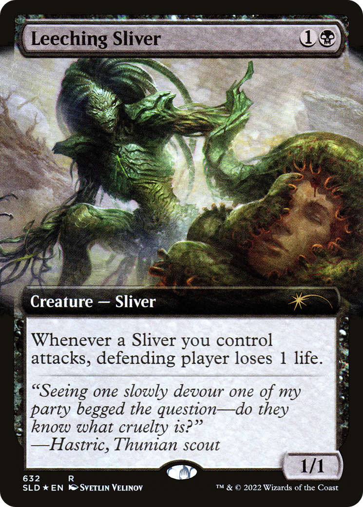 Leeching Sliver (Extended Art) [Secret Lair Drop Promos] | Exor Games New Glasgow