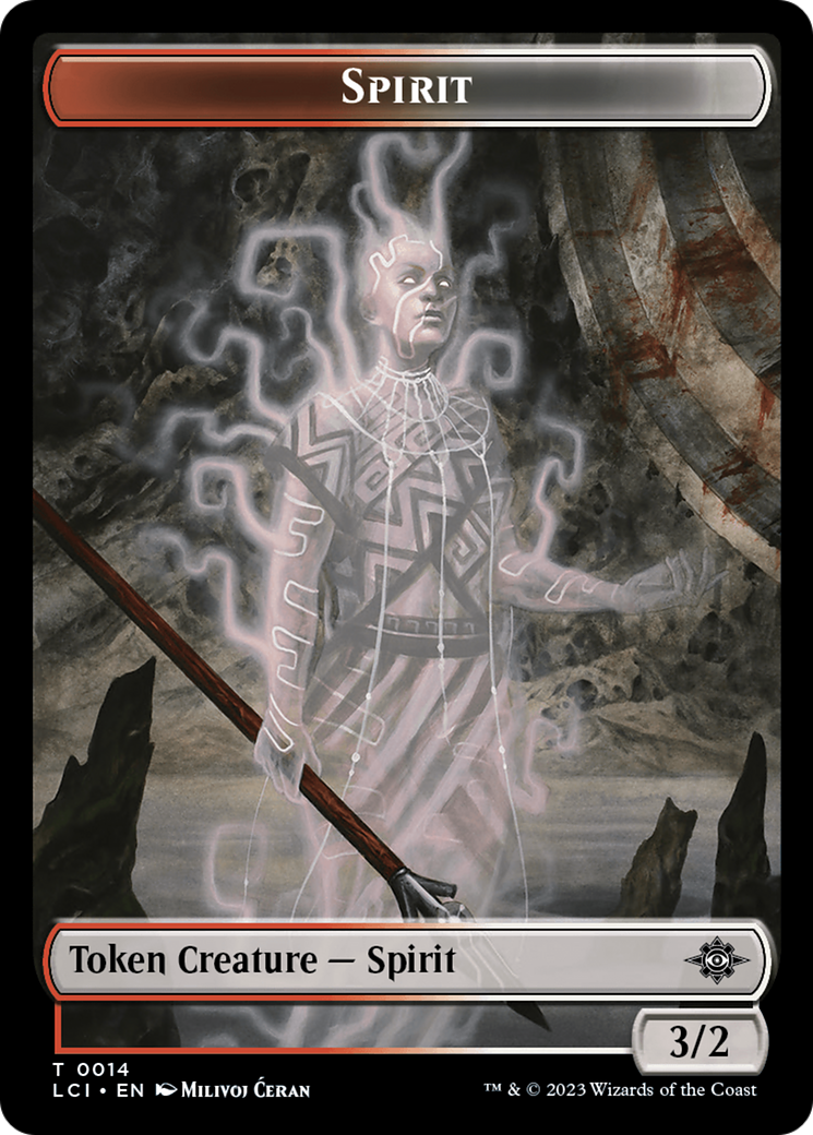 Spirit Token [The Lost Caverns of Ixalan Tokens] | Exor Games New Glasgow