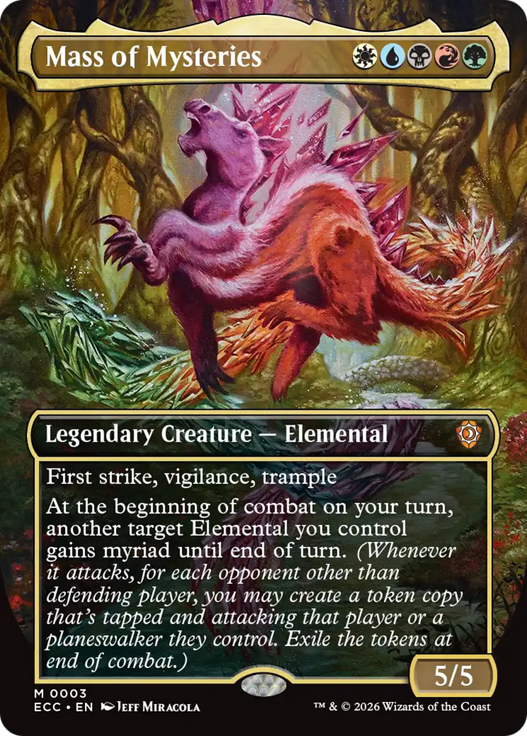 Mass of Mysteries (Borderless) [Lorwyn Eclipsed Commander] | Exor Games New Glasgow
