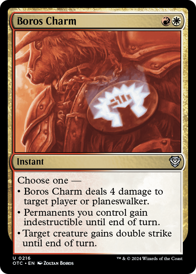 Boros Charm [Outlaws of Thunder Junction Commander] | Exor Games New Glasgow