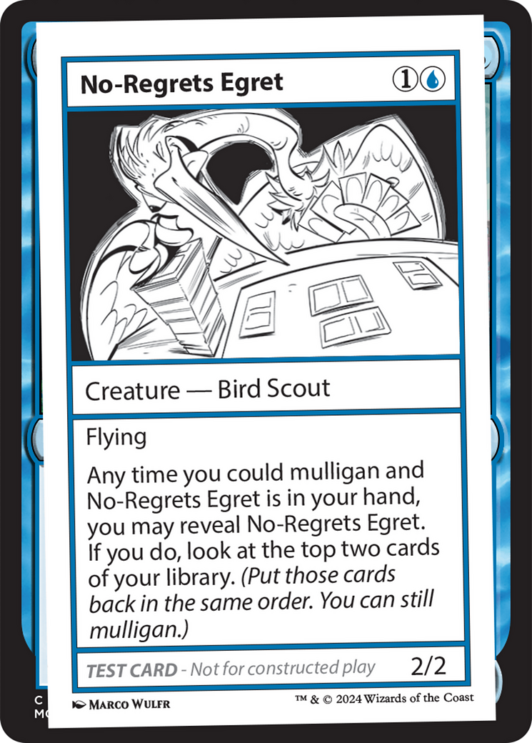 No-Regrets Egret [Mystery Booster 2 Playtest Cards] | Exor Games New Glasgow