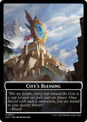 City's Blessing // Pirate (0005) Double-Sided Token [The Lost Caverns of Ixalan Commander Tokens] | Exor Games New Glasgow