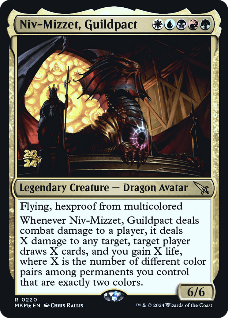 Niv-Mizzet, Guildpact [Murders at Karlov Manor Prerelease Promos] | Exor Games New Glasgow