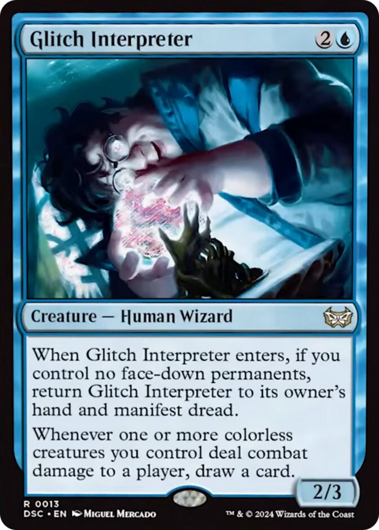 Glitch Interpreter (Extended Art) [Duskmourn: House of Horror Commander] | Exor Games New Glasgow