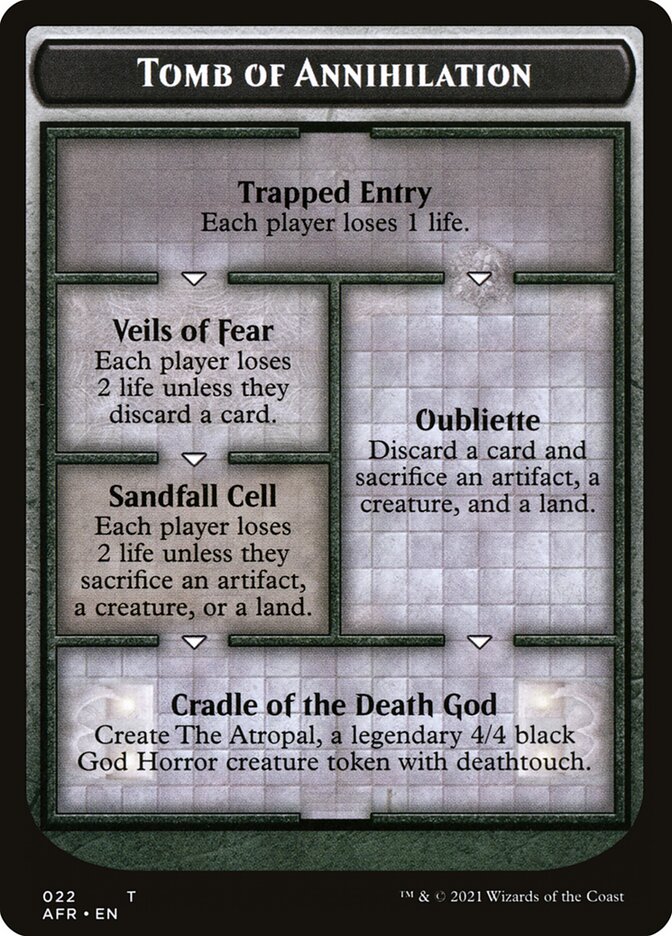 Tomb of Annihilation Token (Oversized) [Oversize Cards] | Exor Games New Glasgow