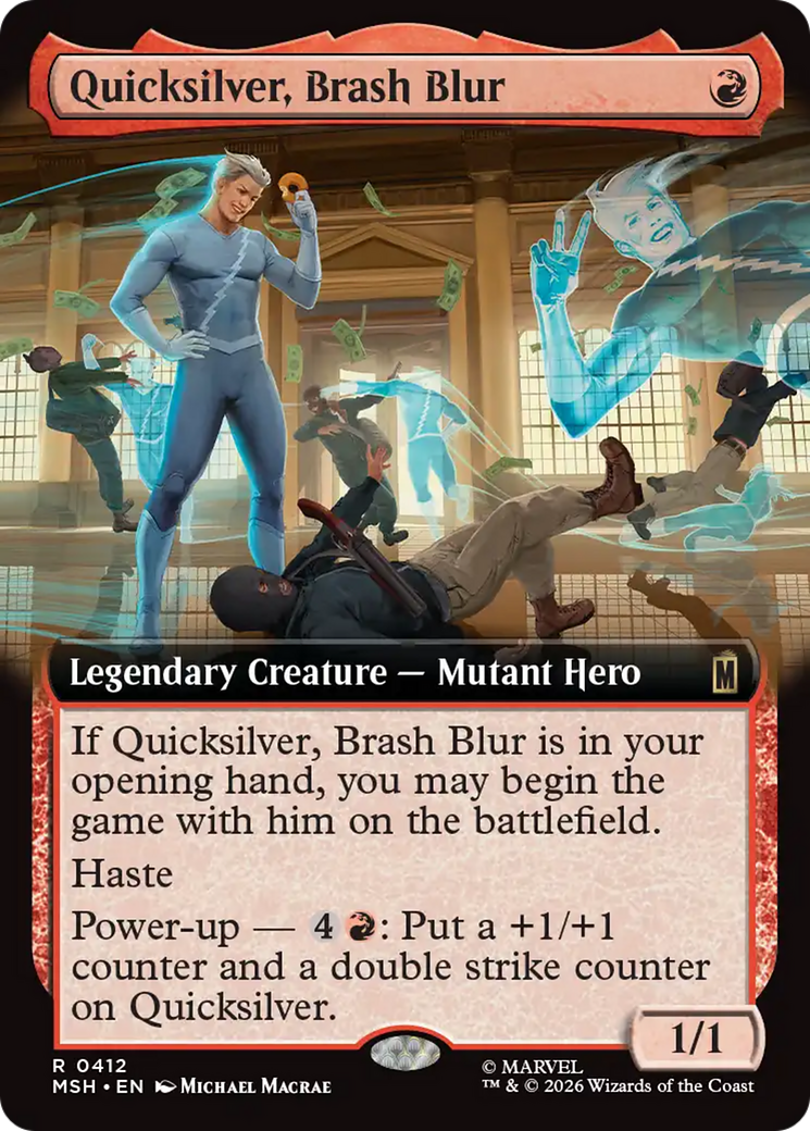 Quicksilver, Brash Blur (Extended Art) [Marvel Super Heroes] | Exor Games New Glasgow