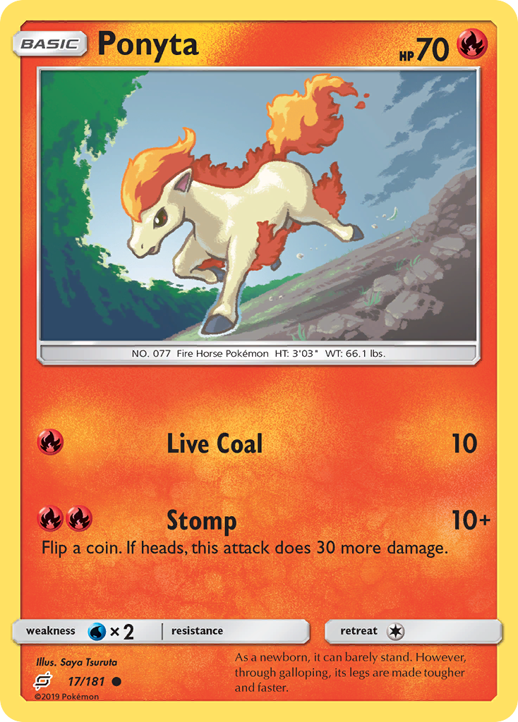 Ponyta (17/181) [Sun & Moon: Team Up] | Exor Games New Glasgow