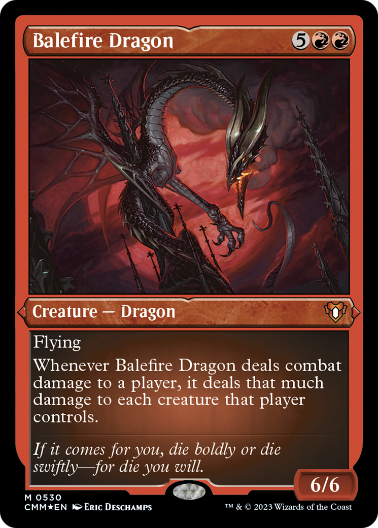 Balefire Dragon (Foil Etched) [Commander Masters] | Exor Games New Glasgow