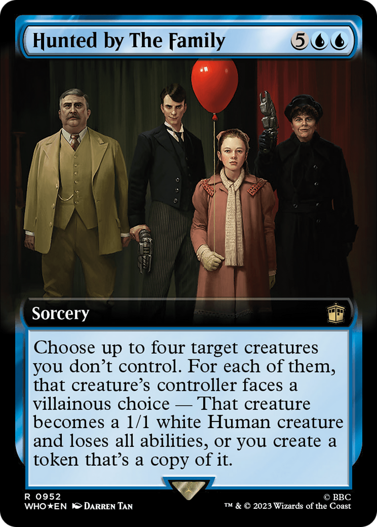 Hunted by The Family (Extended Art) (Surge Foil) [Doctor Who] | Exor Games New Glasgow