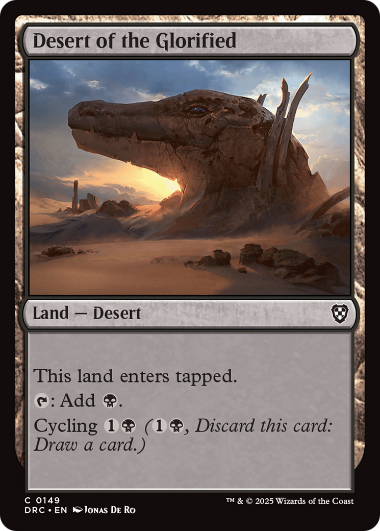 Desert of the Glorified [Aetherdrift Commander] | Exor Games New Glasgow