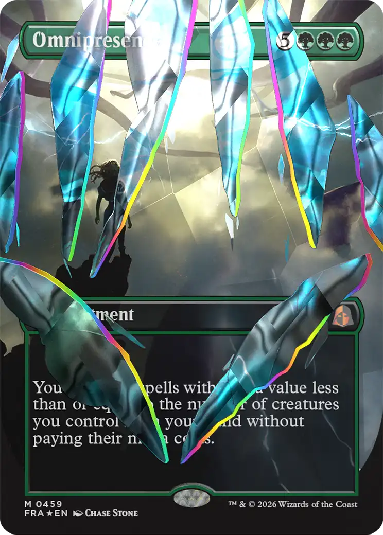 Omnipresence (Borderless) (Facet Foil) (0459) [Reality Fracture] | Exor Games New Glasgow