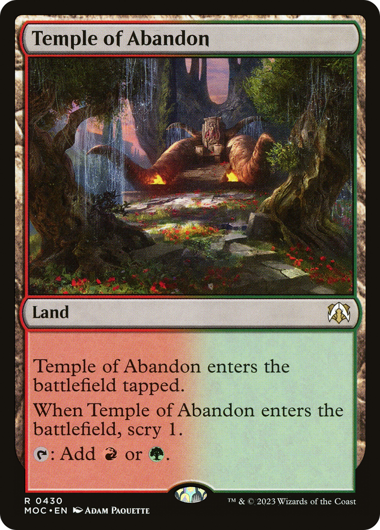 Temple of Abandon [March of the Machine Commander] | Exor Games New Glasgow