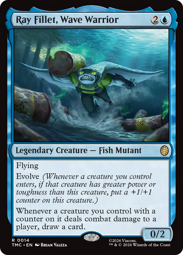 Ray Fillet, Wave Warrior [Teenage Mutant Ninja Turtles Commander] | Exor Games New Glasgow