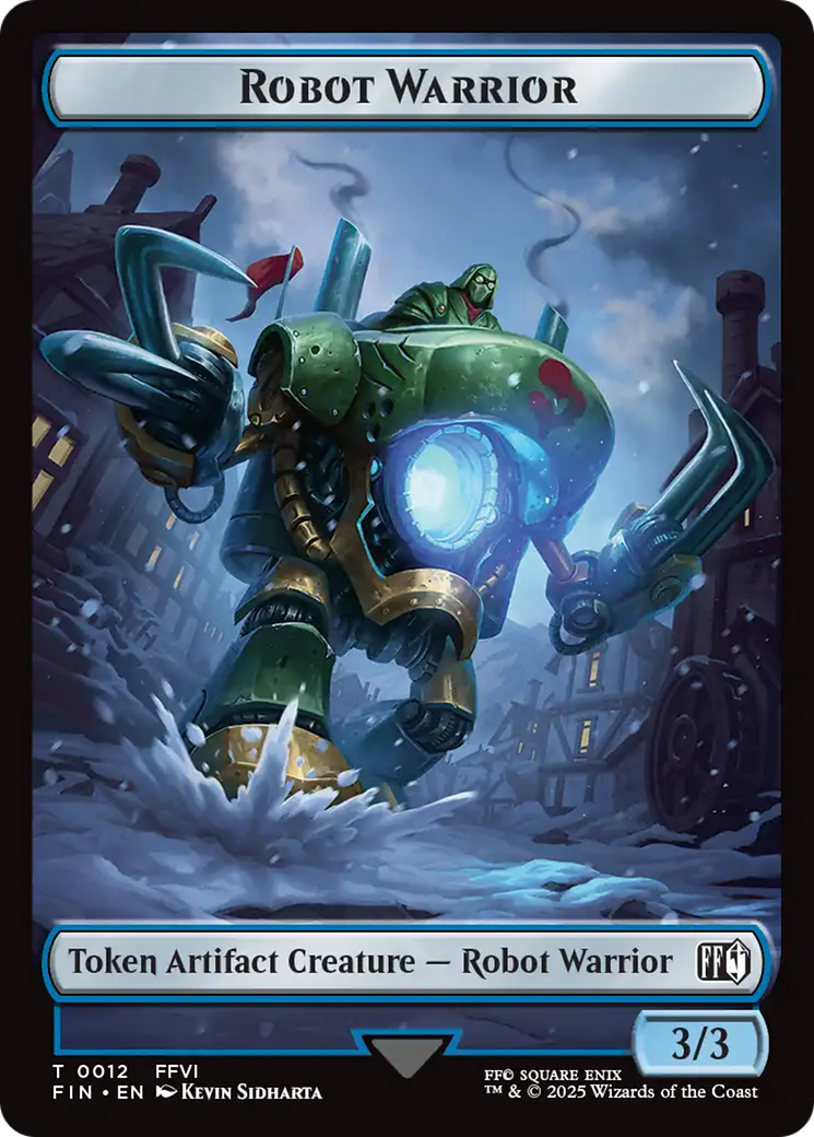 Emblem - Sephiroth, One-Winged Angel // Robot Warrior Double-Sided Token [FINAL FANTASY Tokens] | Exor Games New Glasgow