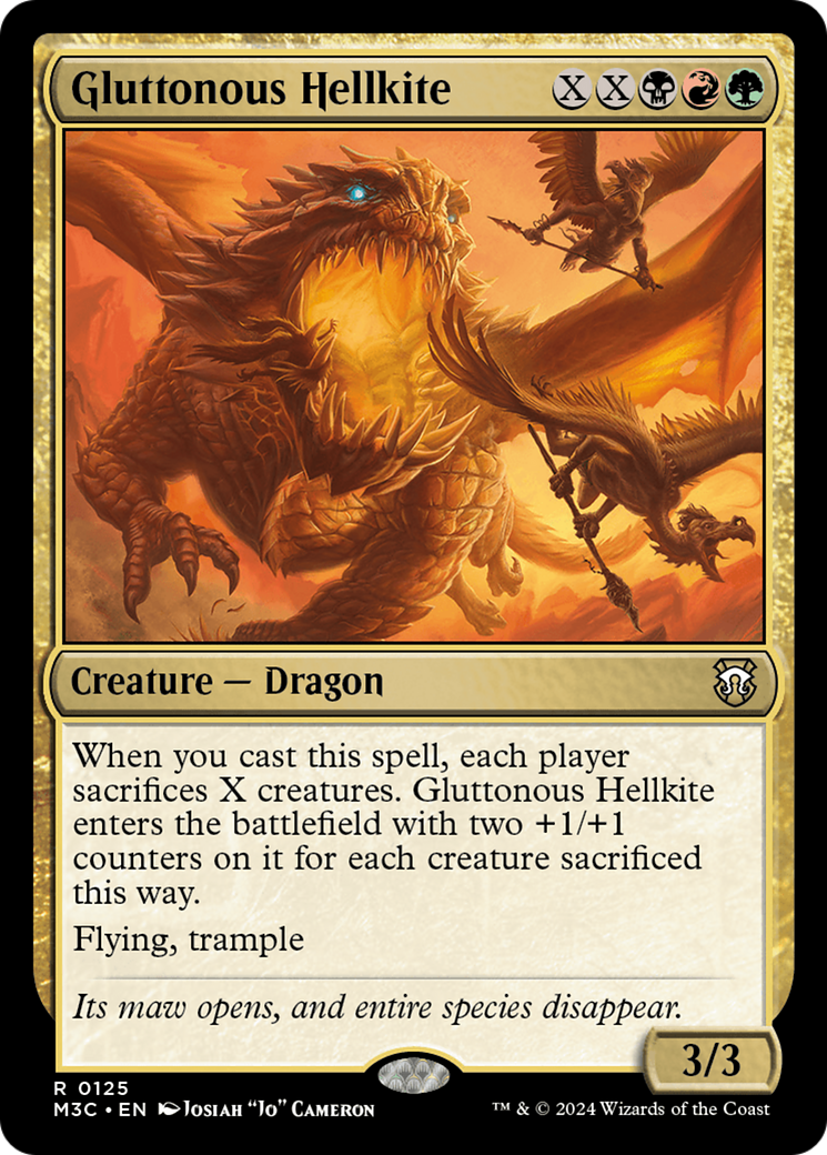 Gluttonous Hellkite [Modern Horizons 3 Commander] | Exor Games New Glasgow