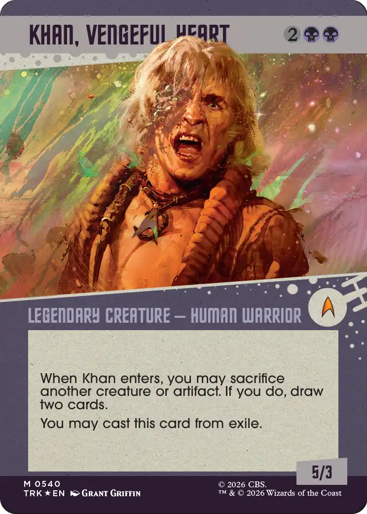 Khan, Vengeful Heart (Showcase) (Surge Foil) [Star Trek] | Exor Games New Glasgow