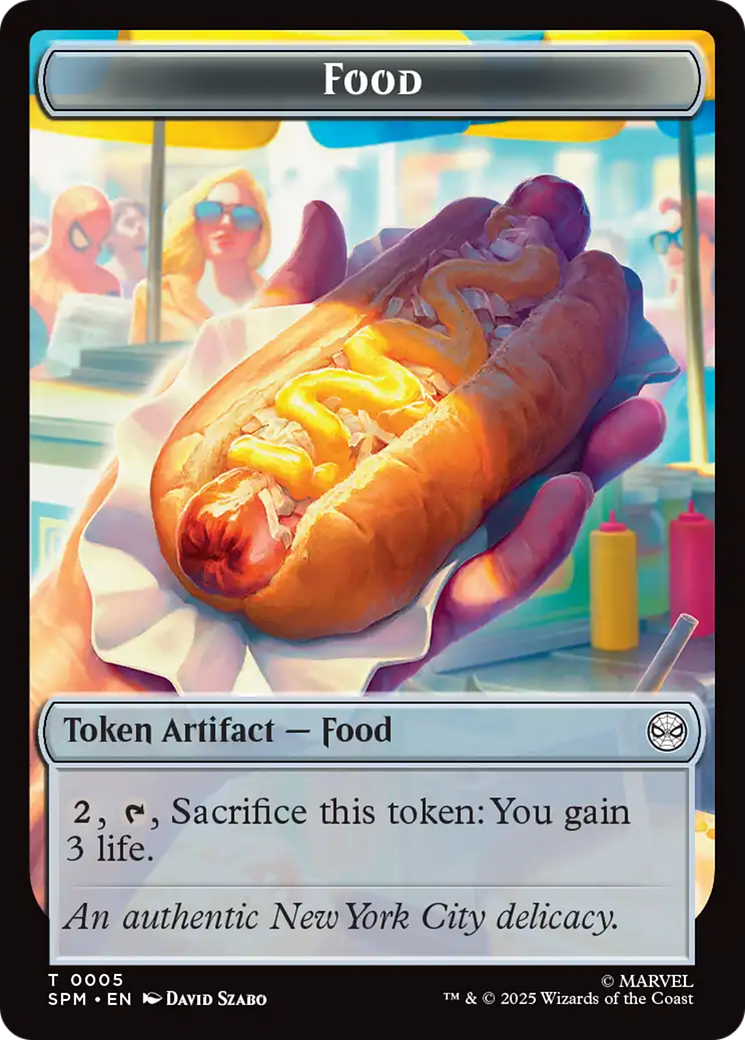 Spider // Food Double-Sided Token [Marvel's Spider-Man Tokens] | Exor Games New Glasgow