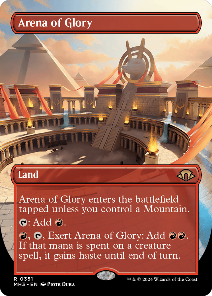 Arena of Glory (Borderless) [Modern Horizons 3] | Exor Games New Glasgow