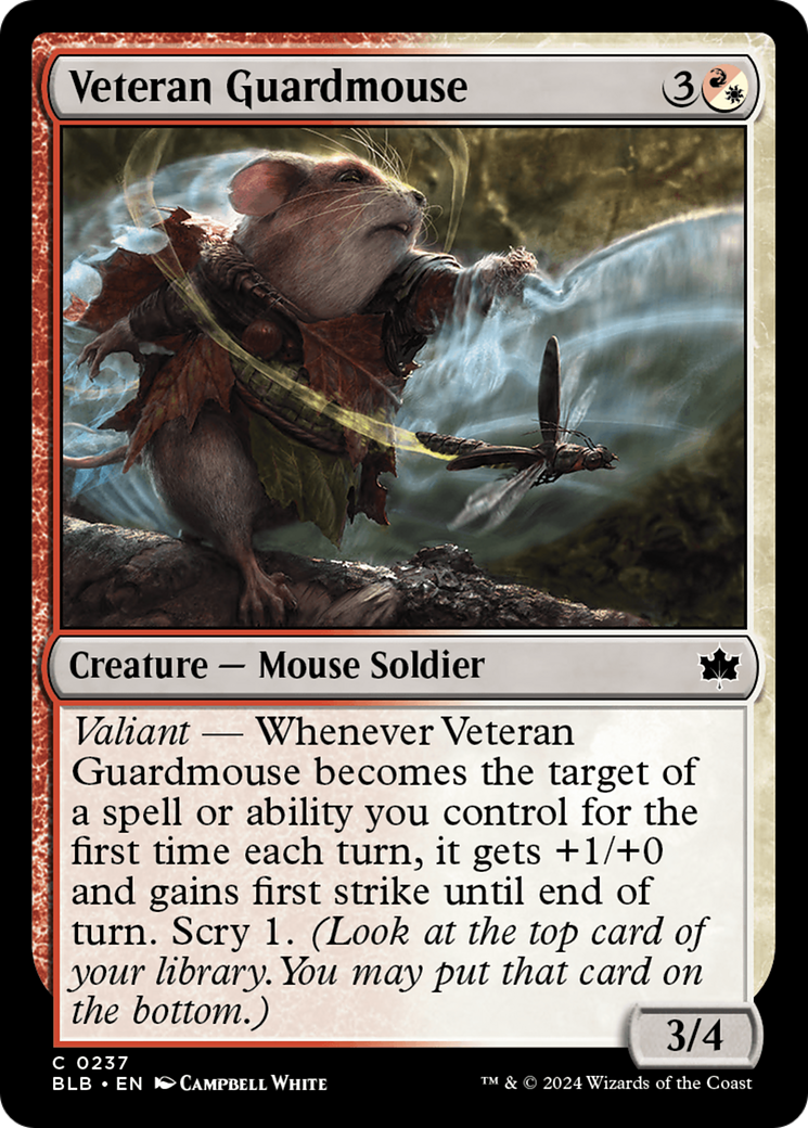 Veteran Guardmouse [Bloomburrow] | Exor Games New Glasgow