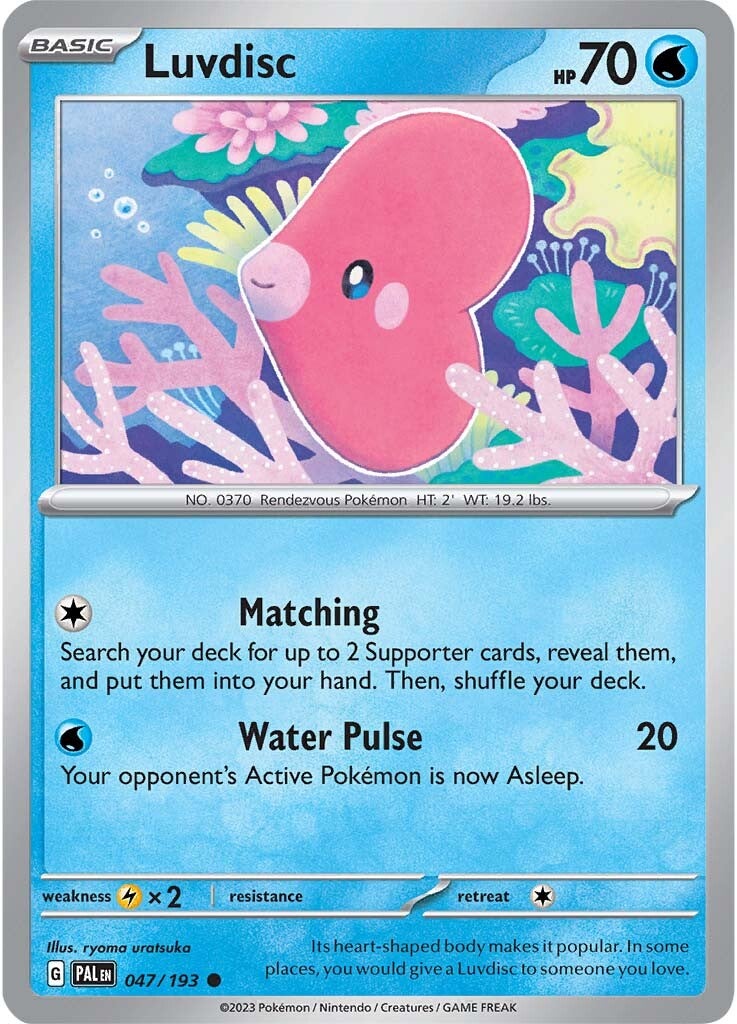 Luvdisc (047/193) [Scarlet & Violet: Paldea Evolved] | Exor Games New Glasgow