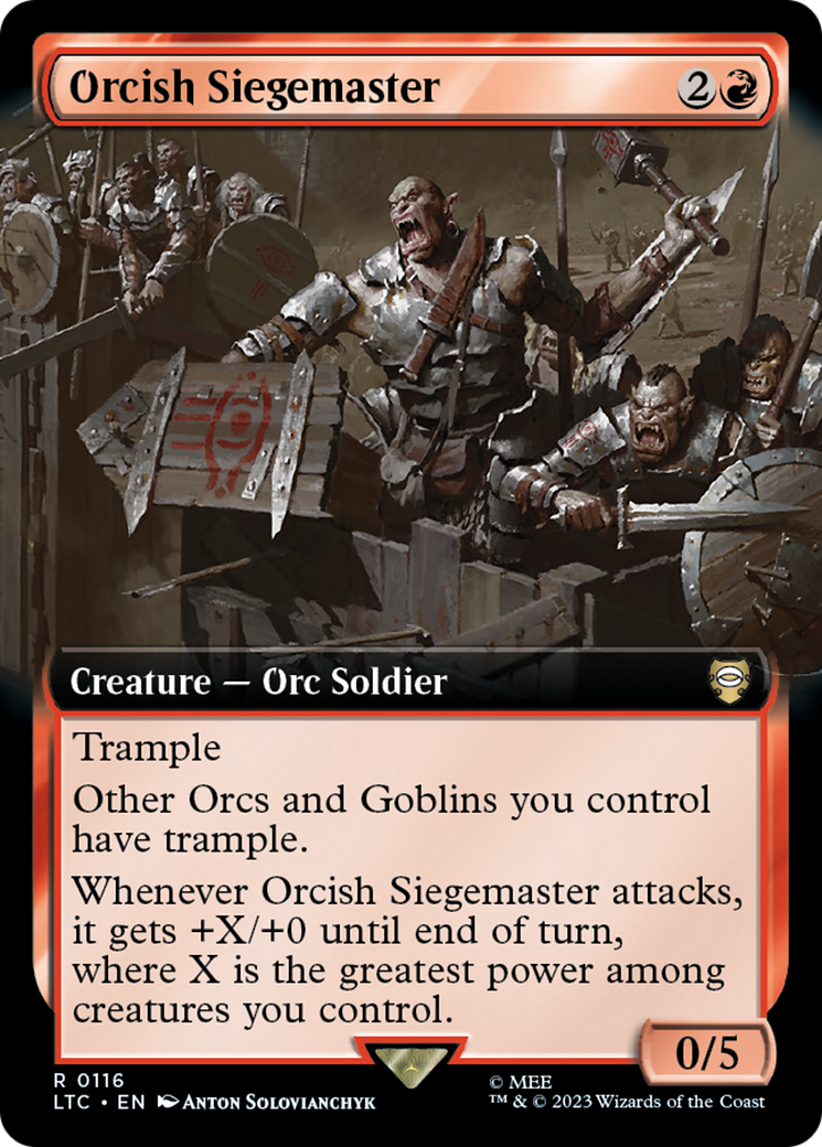 Orcish Siegemaster (Extended Art) [The Lord of the Rings: Tales of Middle-Earth Commander] | Exor Games New Glasgow