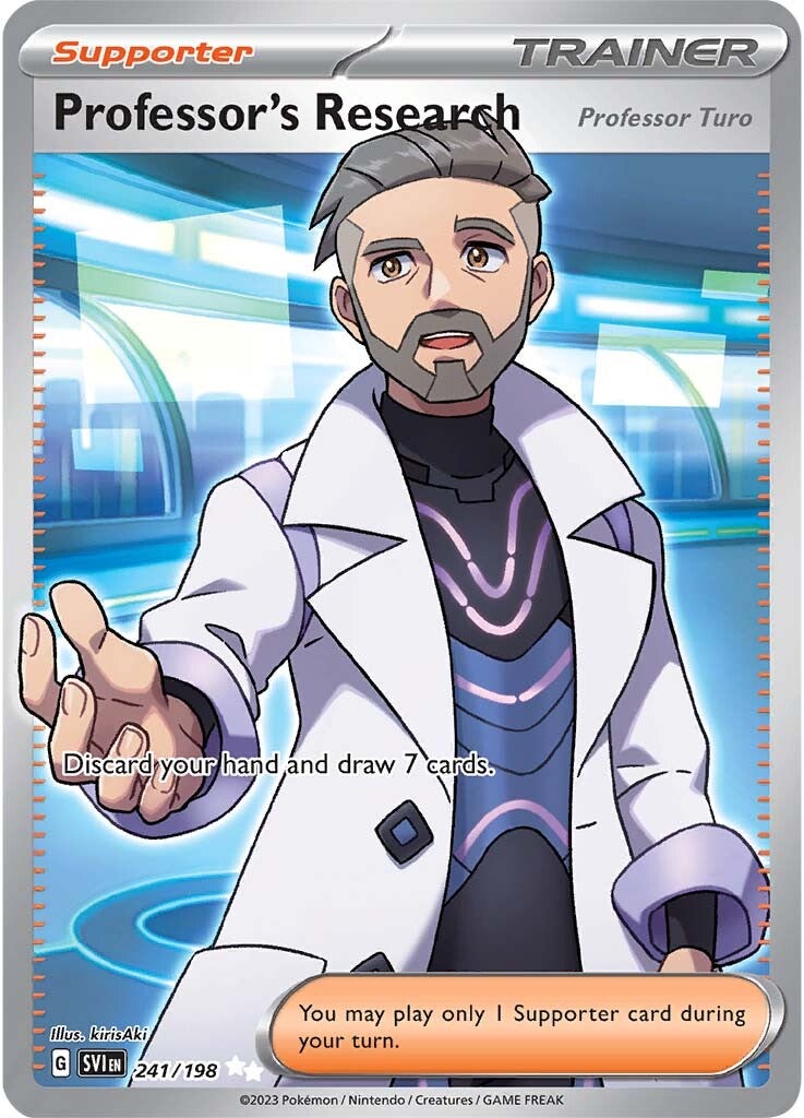 Professor's Research (Professor Turo) (241/198) [Scarlet & Violet: Base Set] | Exor Games New Glasgow