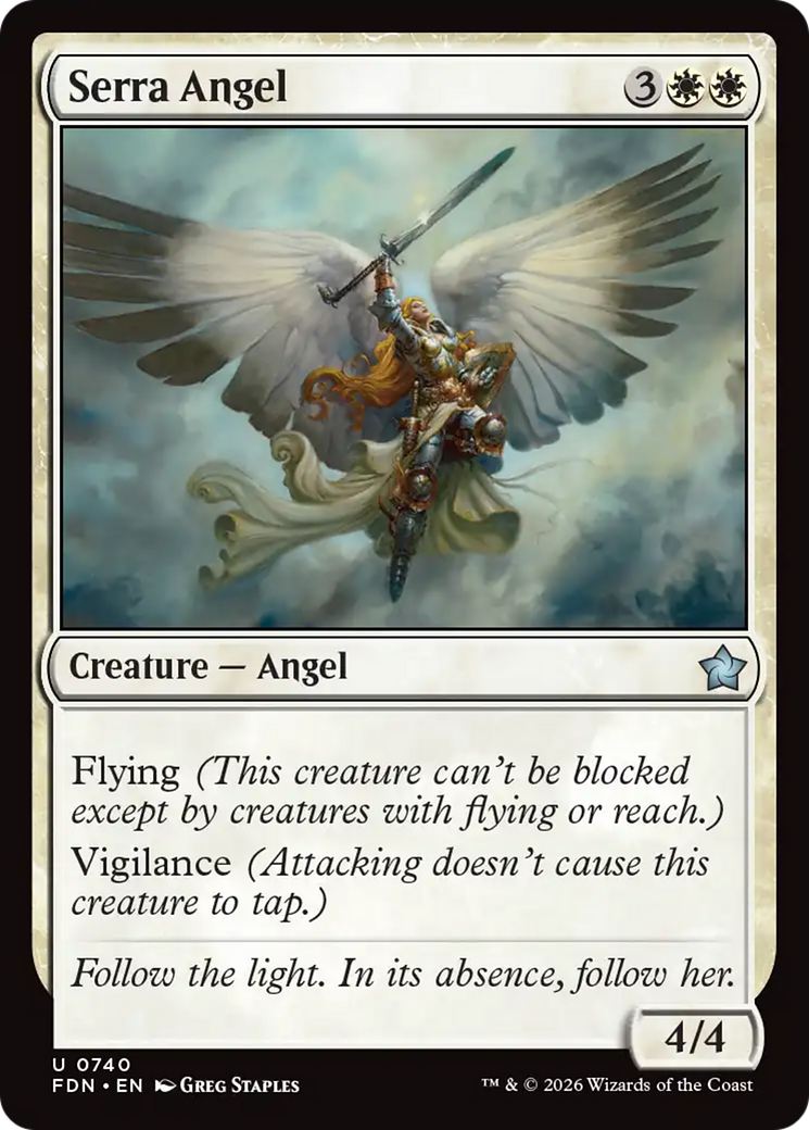 Serra Angel (0740) [Foundations] | Exor Games New Glasgow