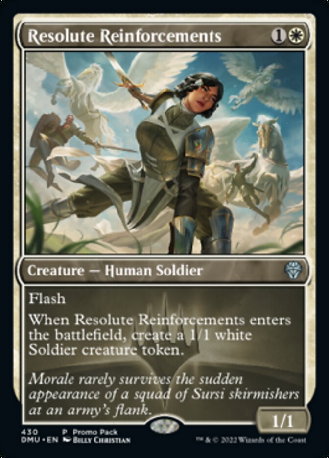 Resolute Reinforcements (Promo Pack) [Dominaria United Promos] | Exor Games New Glasgow