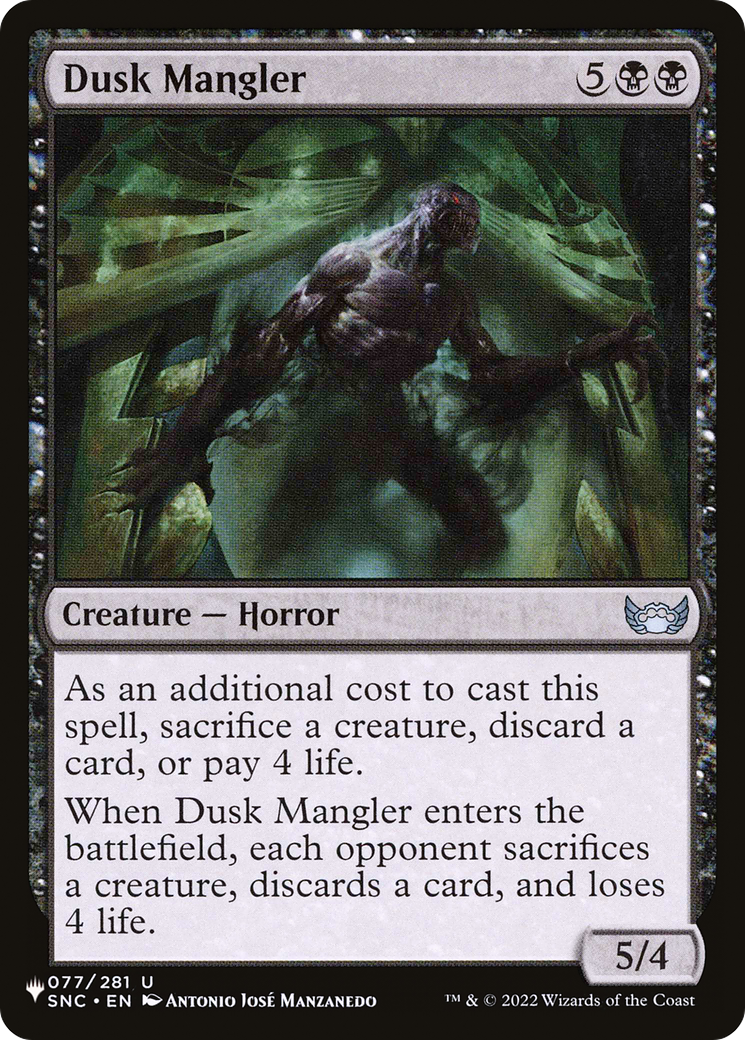 Dusk Mangler [The List Reprints] | Exor Games New Glasgow