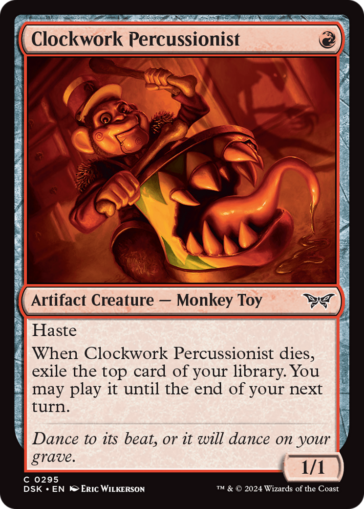 Clockwork Percussionist (0295) [Duskmourn: House of Horror] | Exor Games New Glasgow