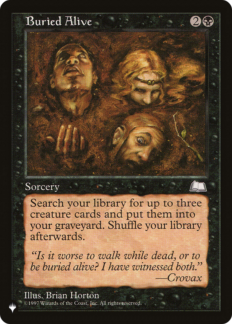 Buried Alive [The List Reprints] | Exor Games New Glasgow