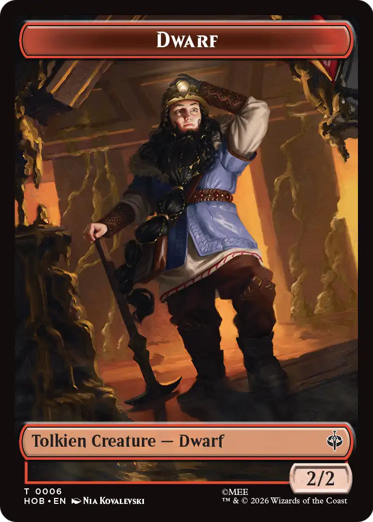 Elf // Dwarf Double-Sided Token [The Hobbit Tokens] | Exor Games New Glasgow